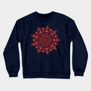 Red mandala Crewneck Sweatshirt